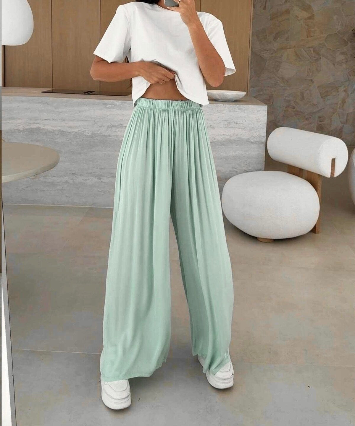 weite fließende Hose -LILO-