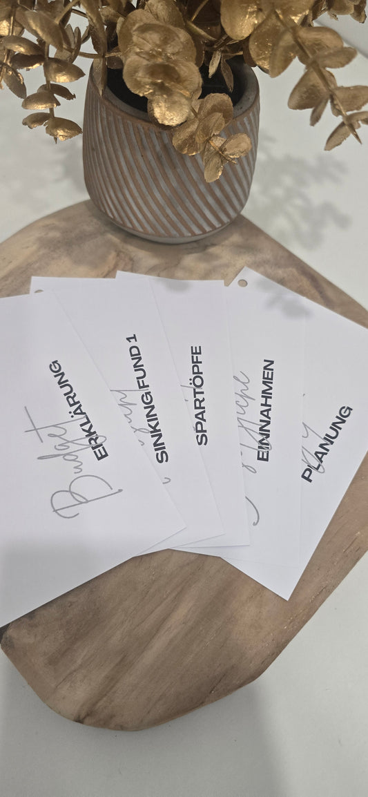 Budget-Planer A5 "MINIMALSTISCH BLACK"