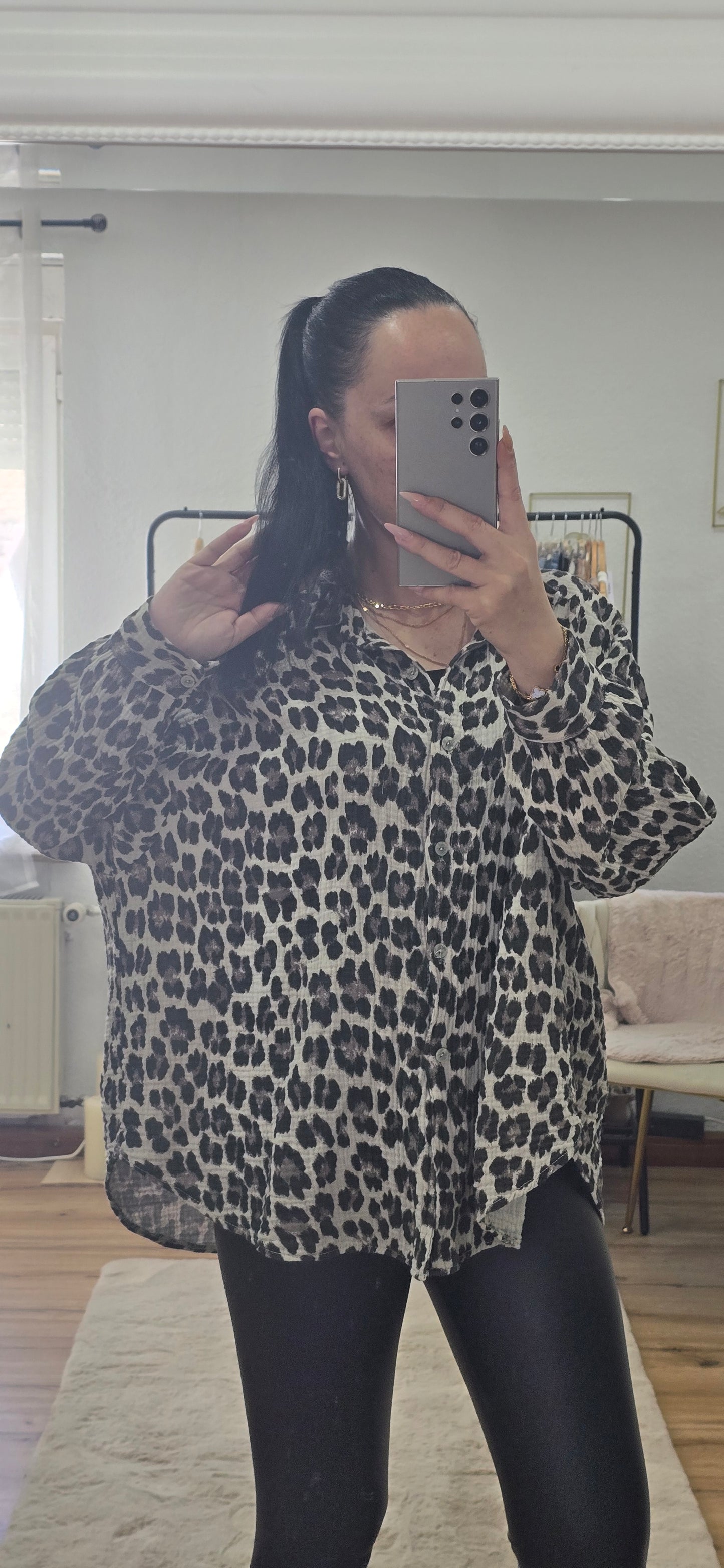 Musselin Bluse - Leona - One Size