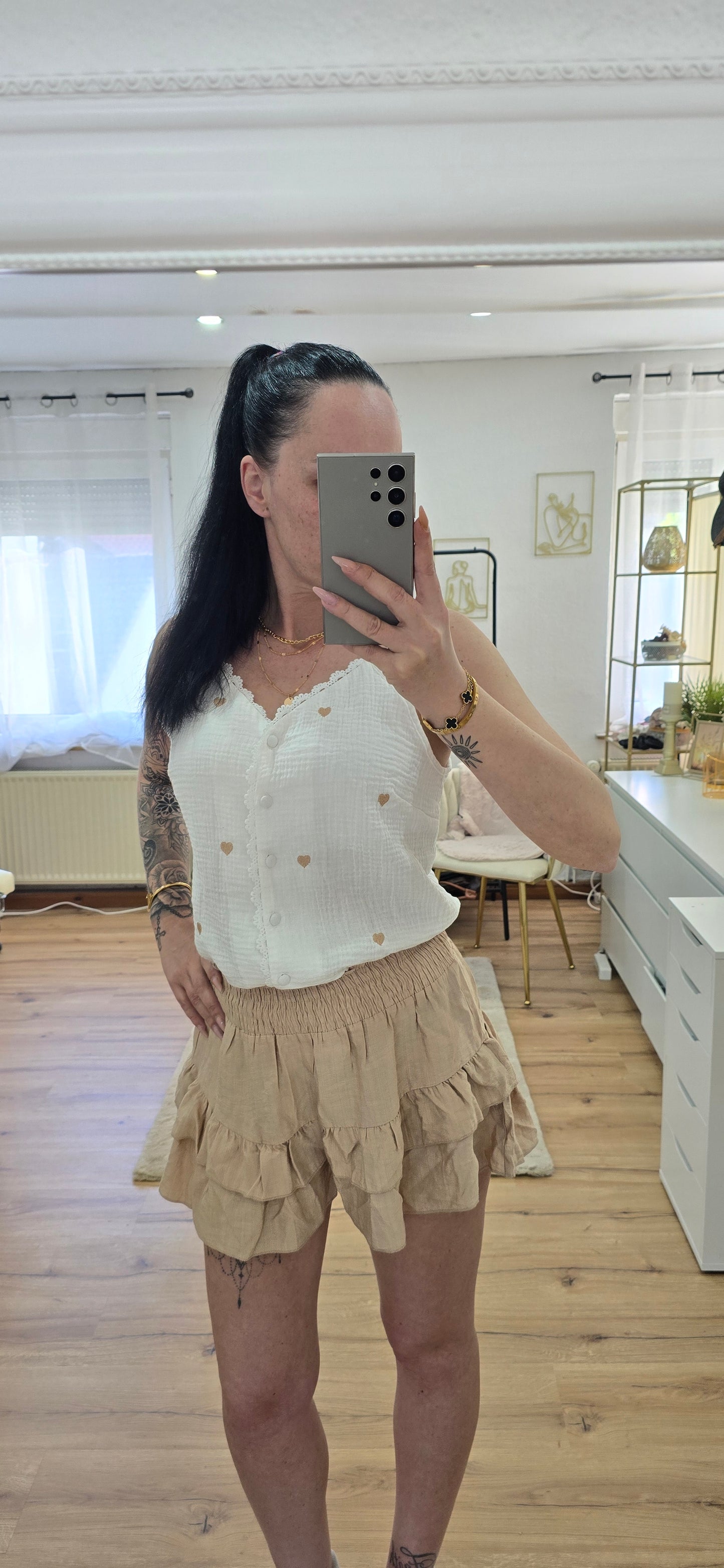 Musselin Top -MALINA-