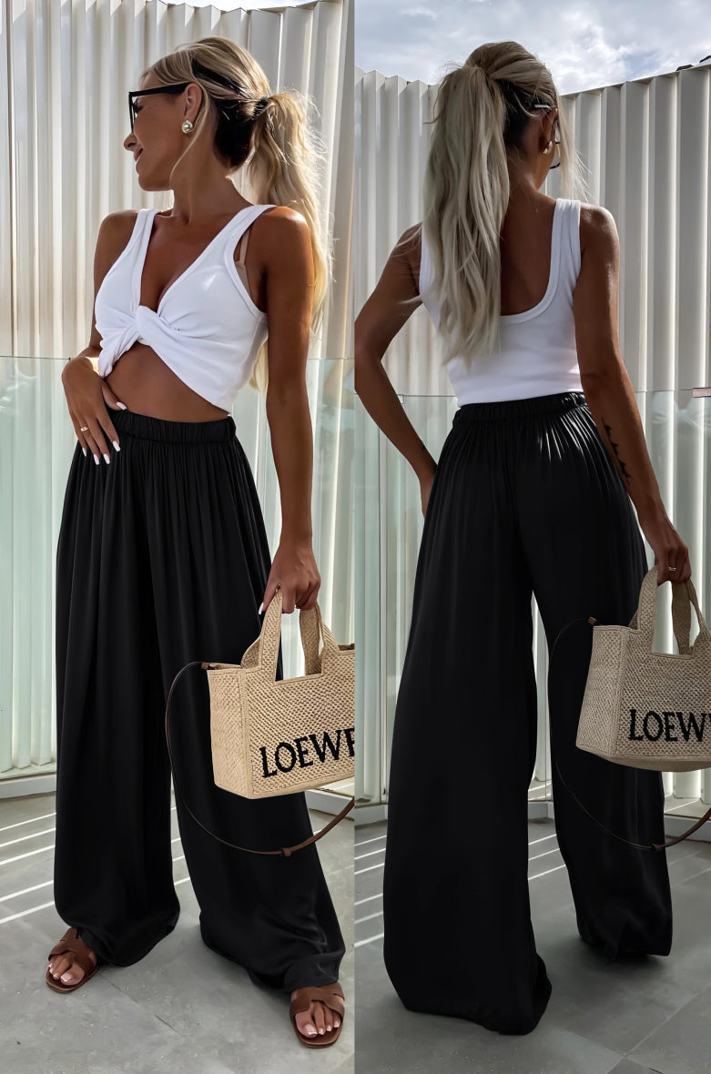 weite fließende Hose -FILLY-